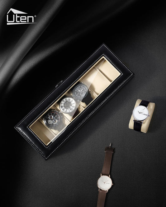 CADENZA - Boîte en Cuir Élégante pour Ranger 6 Montres
